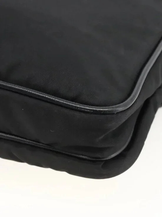 PRADA Shoulder Bag Nylon Black Silver Auth bs32792 - Picture 4 of 16